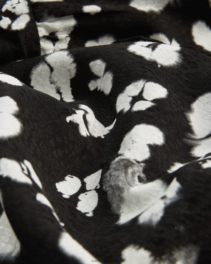 Ted Baker Wilmy lange jurk met strikje zwart kleding vrouwen 6R02N526