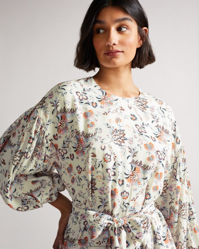 Ted Baker gilliie mini-jurk met hoge hals wit kleding vrouwen 6R02N517