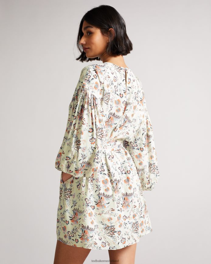 Ted Baker gilliie mini-jurk met hoge hals wit kleding vrouwen 6R02N517