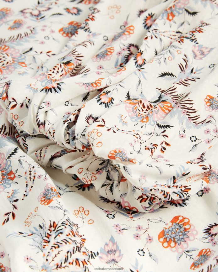 Ted Baker gilliie mini-jurk met hoge hals wit kleding vrouwen 6R02N517