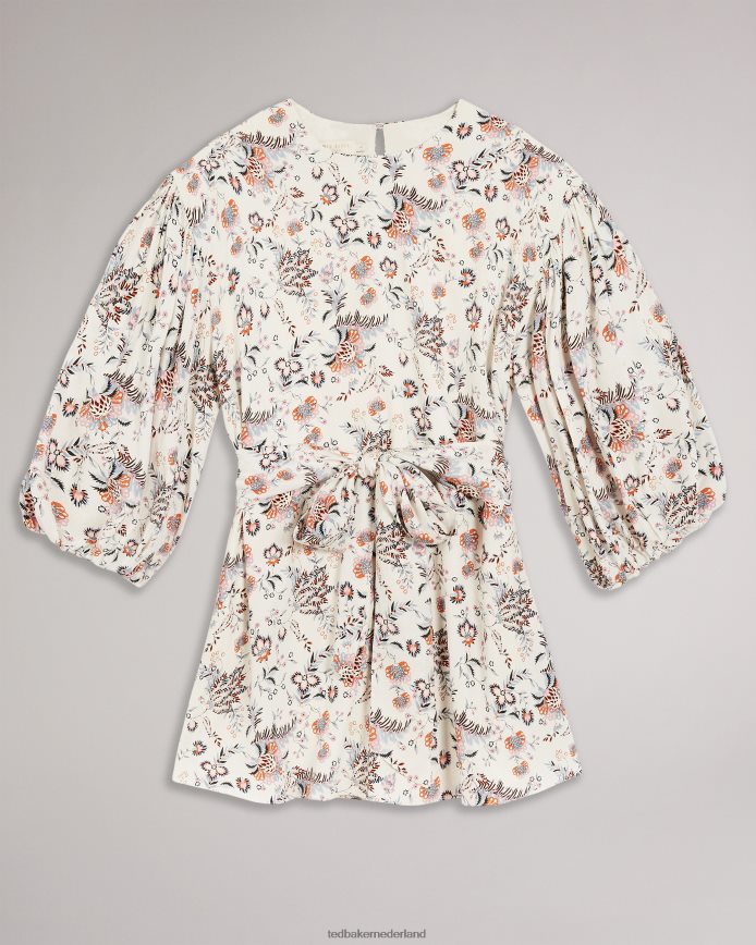 Ted Baker gilliie mini-jurk met hoge hals wit kleding vrouwen 6R02N517