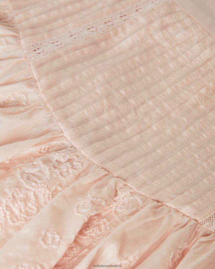 Ted Baker Alegria gelaagde minirok lichtroze kleding vrouwen 6R02N661