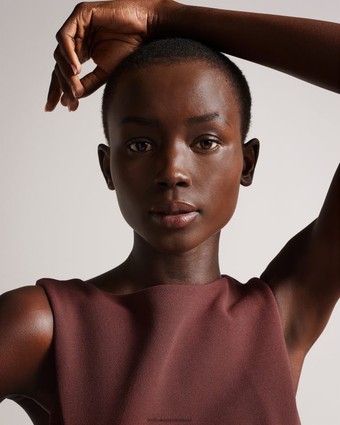 Ted Baker Lophiaz tulprokjurk bruin kleding vrouwen 6R02N453