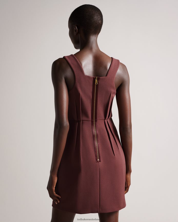 Ted Baker Lophiaz tulprokjurk bruin kleding vrouwen 6R02N453