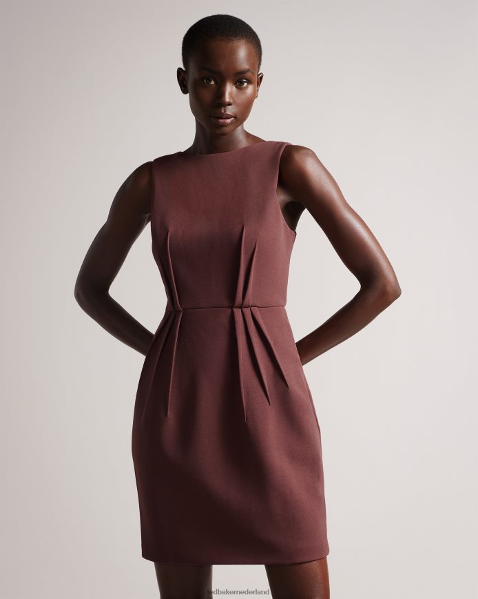 Ted Baker Lophiaz tulprokjurk bruin kleding vrouwen 6R02N453