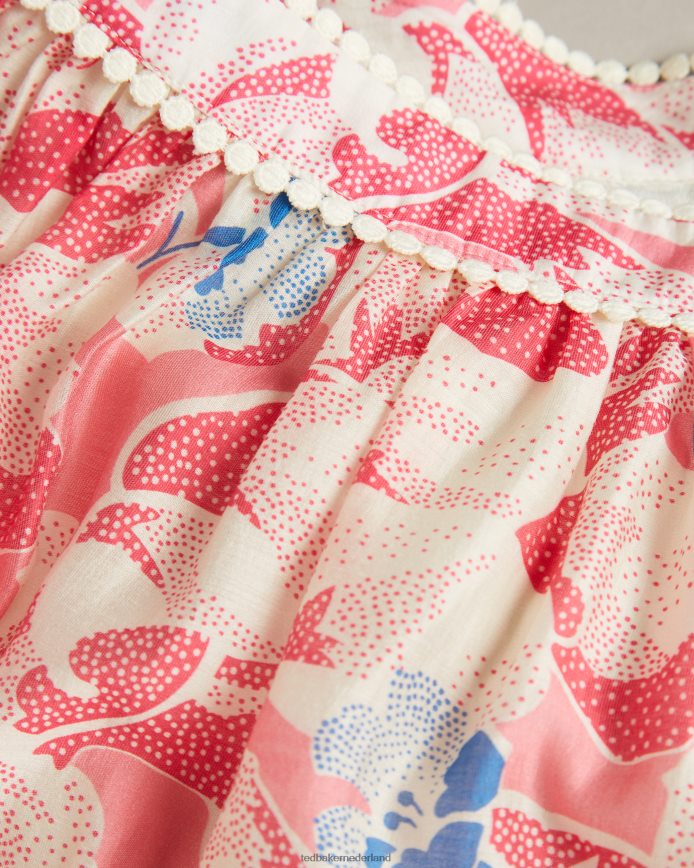 Ted Baker Tabita minirok met kanten band middel roze kleding vrouwen 6R02N613