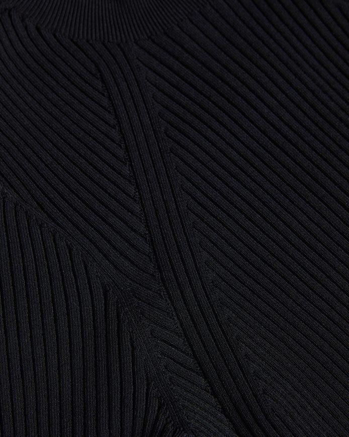 Ted Baker alltaa gebreide lijfjejurk met plooirok zwart kleding vrouwen 6R02N129