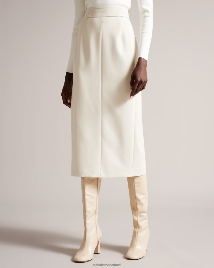 Ted Baker amberos op maat gemaakte lange kokerrok natuurlijk kleding vrouwen 6R02N266