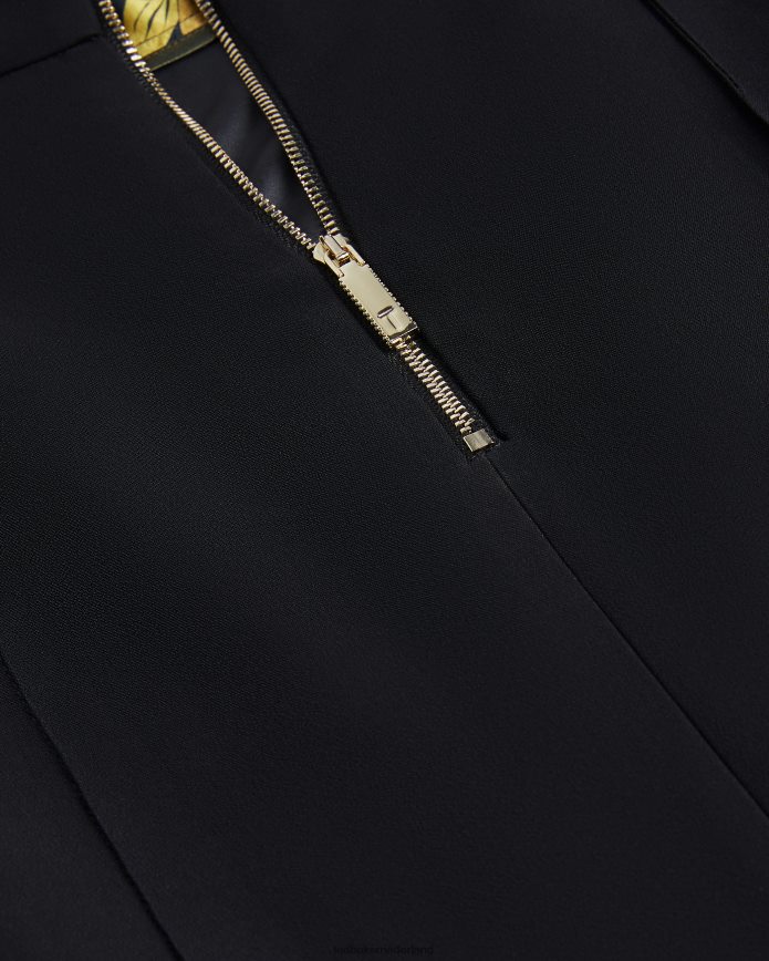 Ted Baker raees kokerrok met biesdetail zwart kleding vrouwen 6R02N364