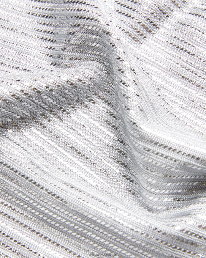 Ted Baker Catrino metallic getailleerd t-shirt zilver kleding vrouwen 6R02N556