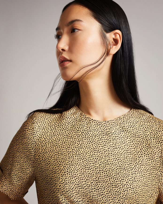 Ted Baker robbiee integraal stropdas t-shirt zwart kleding vrouwen 6R02N576