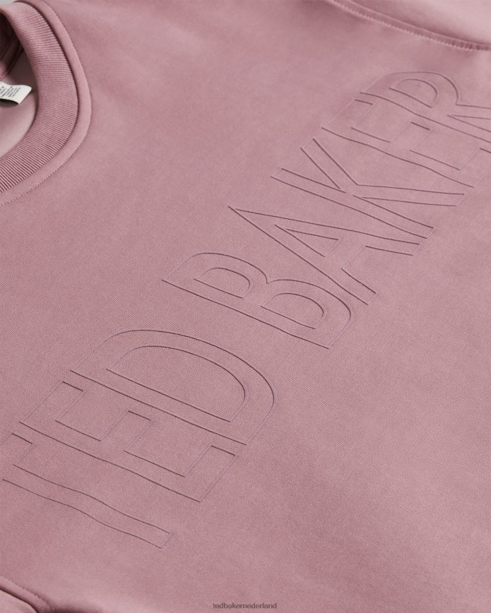 Ted Baker Sweatshirt met Lorito-logo donkerroze kleding vrouwen 6R02N500