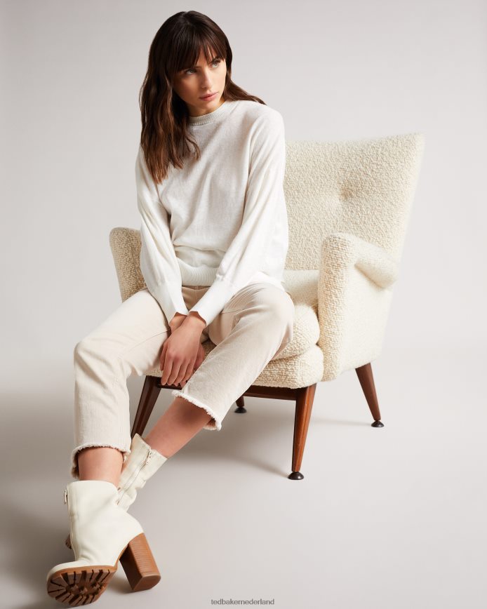 Ted Baker Trui met nicci-mouwdetails wit kleding vrouwen 6R02N543