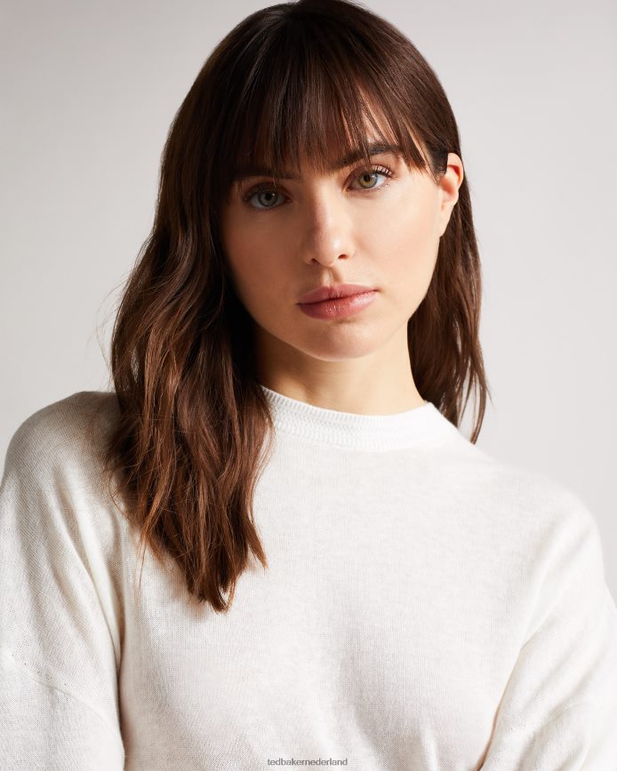 Ted Baker Trui met nicci-mouwdetails wit kleding vrouwen 6R02N543