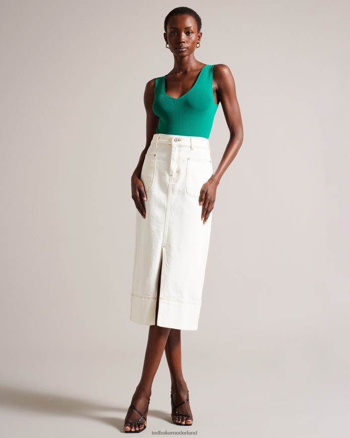 Ted Baker Cayena sandalen met geometrische hak en bandjes zwart schoenen vrouwen 6R02N861