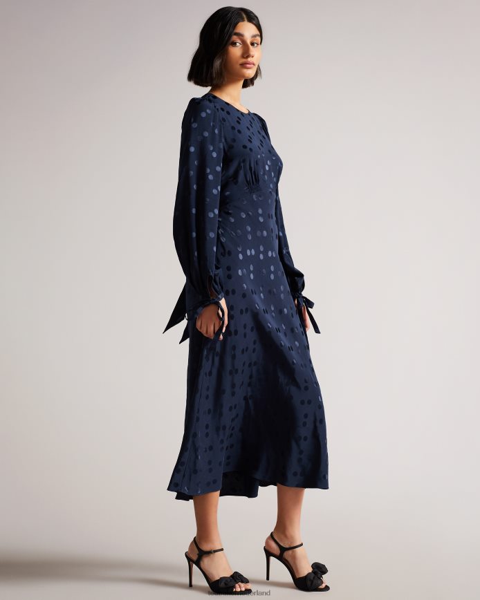 Ted Baker Heevia moire sandalen met satijnen strik en hak zwart schoenen vrouwen 6R02N918