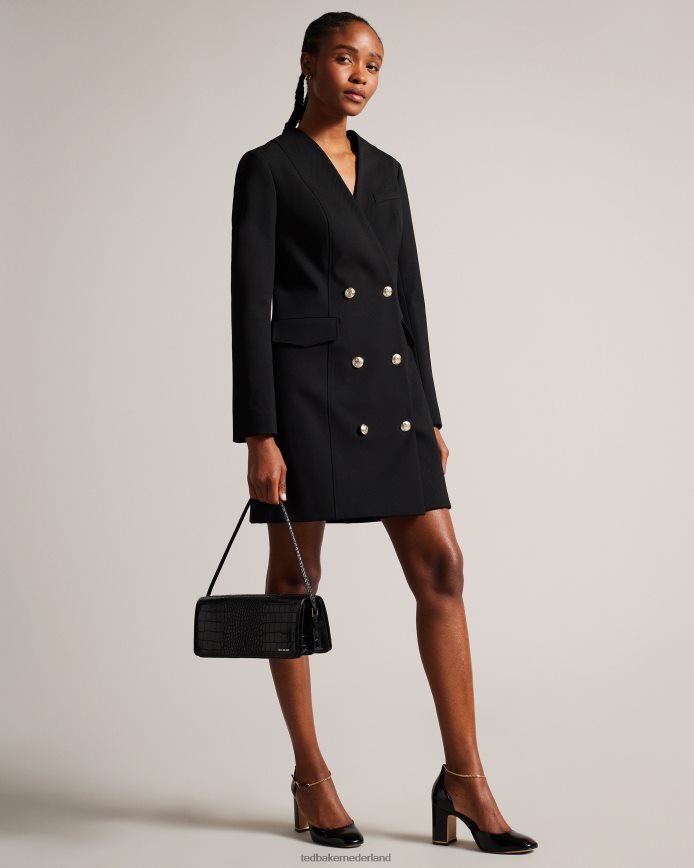 Ted Baker Keliy lakhakken met bandjes en ketting zwart schoenen vrouwen 6R02N882