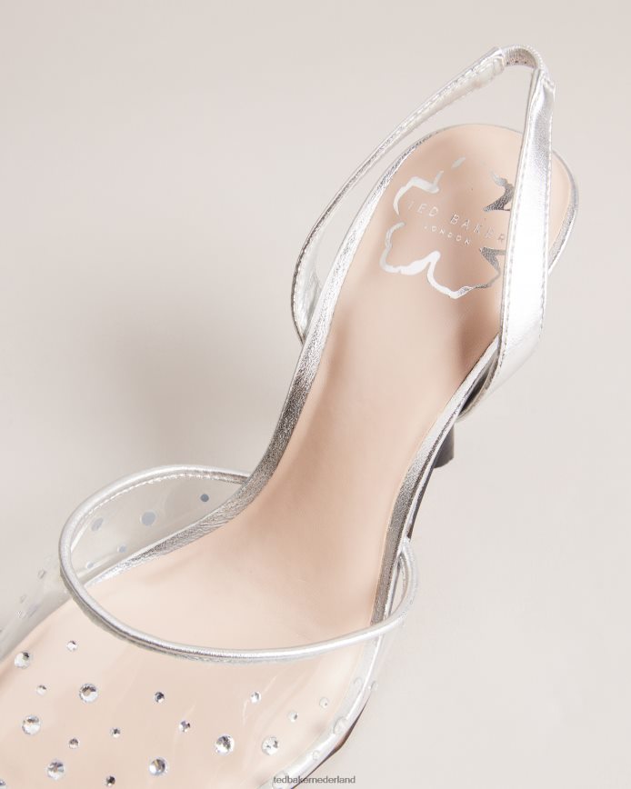 Ted Baker Larlar slingback diamanten hakken duidelijk schoenen vrouwen 6R02N845