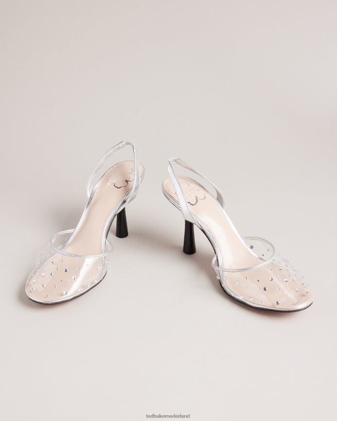 Ted Baker Larlar slingback diamanten hakken duidelijk schoenen vrouwen 6R02N845