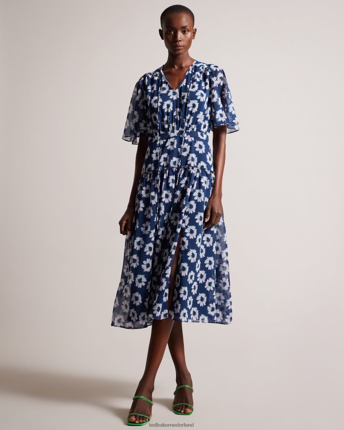 Ted Baker Rinita diamante satijnen sandalen met kittenhak groente schoenen vrouwen 6R02N853