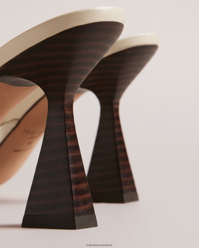 Ted Baker Tayalin getextureerde sandalen met munthak natuurlijk schoenen vrouwen 6R02N879