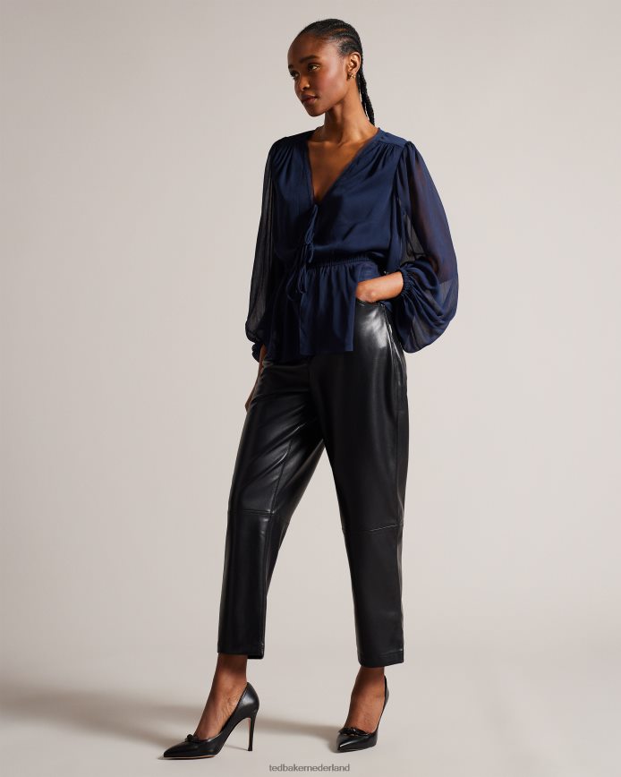 Ted Baker Teliah leren pumps verfraaid met strik zwart schoenen vrouwen 6R02N900