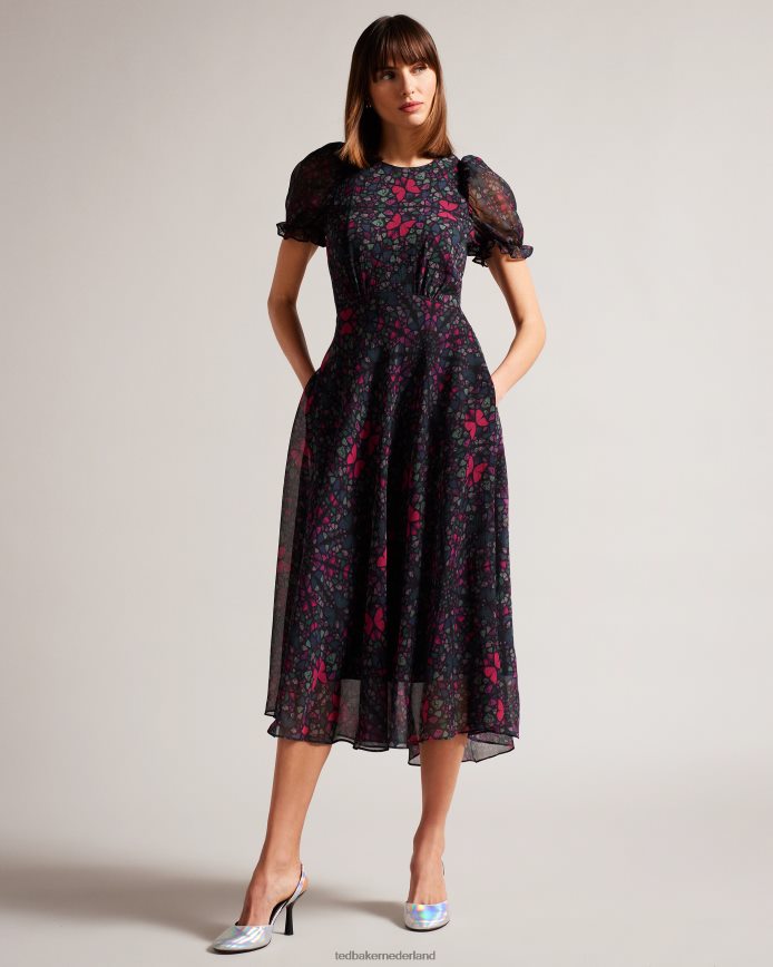 Ted Baker larria holografische slingback hakken zilver schoenen vrouwen 6R02N854