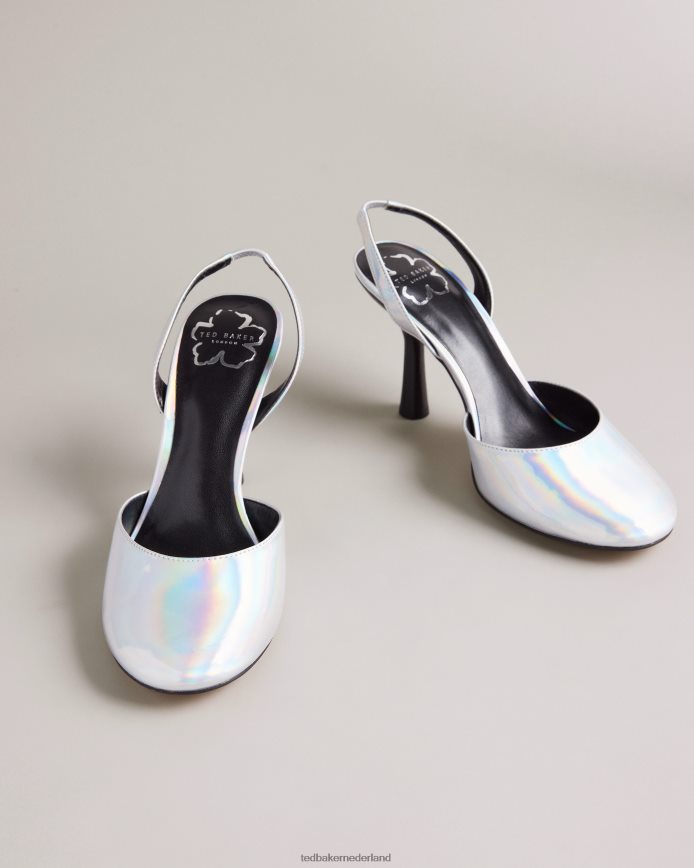 Ted Baker larria holografische slingback hakken zilver schoenen vrouwen 6R02N854