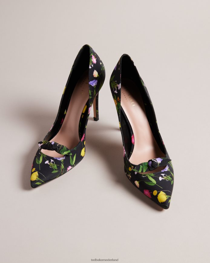 Ted Baker telini pumps met bloemenprint en strik zwart schoenen vrouwen 6R02N890