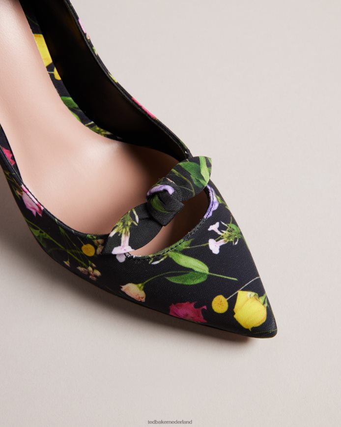 Ted Baker telini pumps met bloemenprint en strik zwart schoenen vrouwen 6R02N890