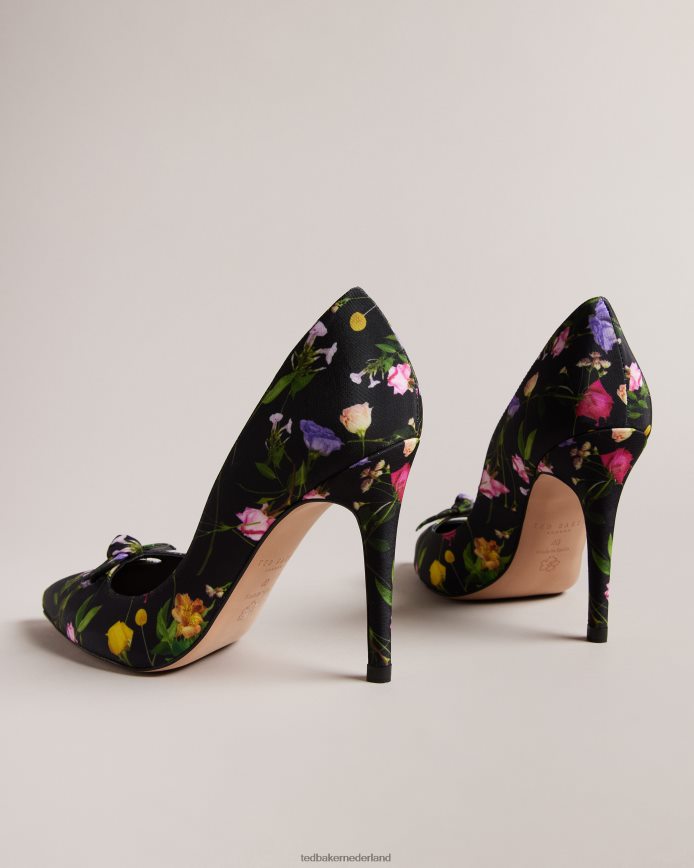 Ted Baker telini pumps met bloemenprint en strik zwart schoenen vrouwen 6R02N890