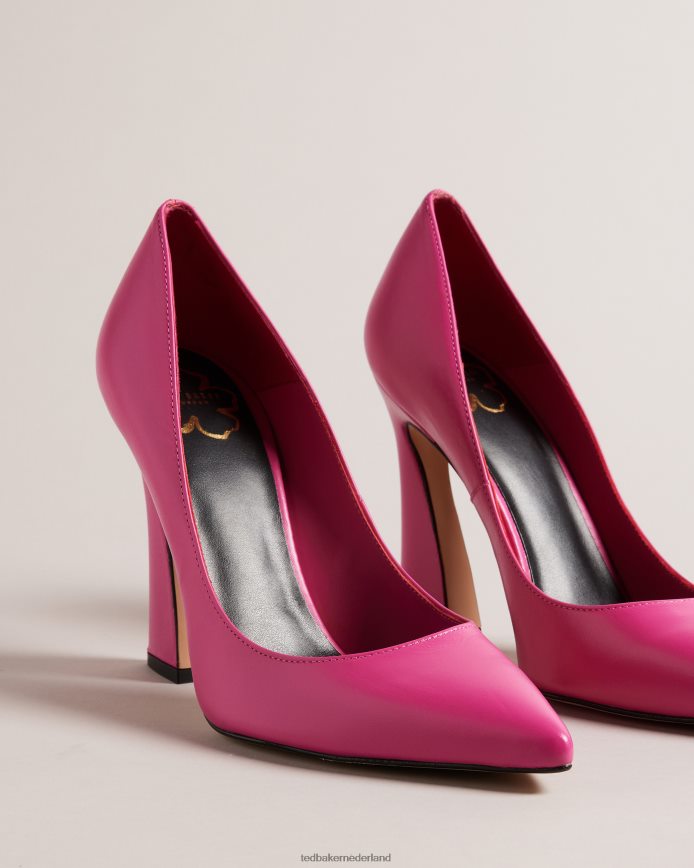 Ted Baker teyma puntige pumps met geometrische hak roze schoenen vrouwen 6R02N851