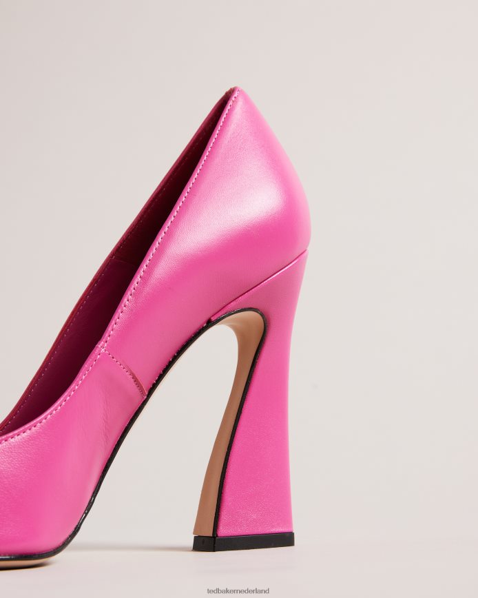 Ted Baker teyma puntige pumps met geometrische hak roze schoenen vrouwen 6R02N851