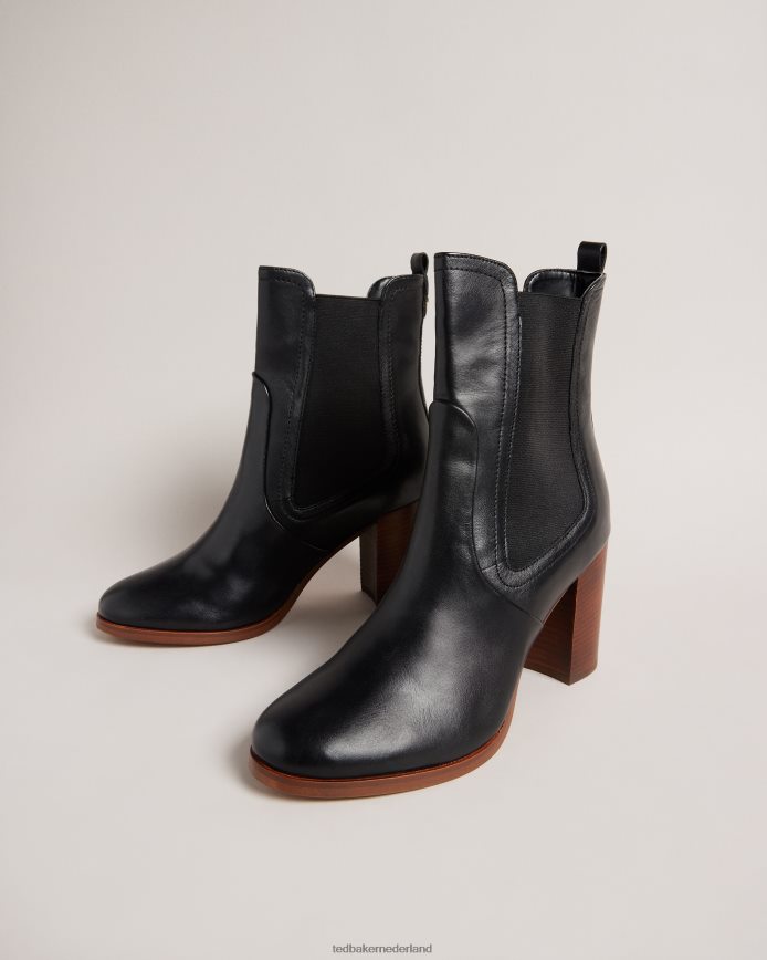 Ted Baker Daphina lederen chelsea boots met hak zwart schoenen vrouwen 6R02N926