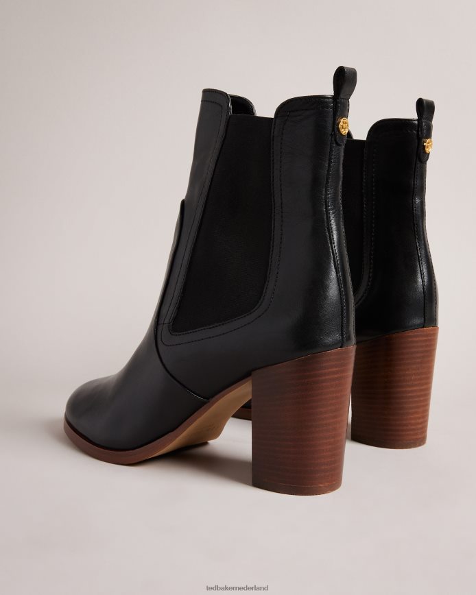 Ted Baker Daphina lederen chelsea boots met hak zwart schoenen vrouwen 6R02N926
