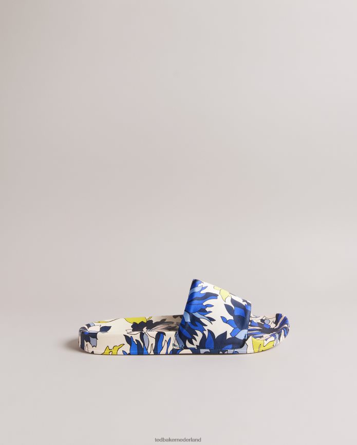 Ted Baker Anniti slippers met bloemenprint marine schoenen vrouwen 6R02N916