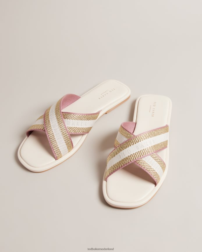 Ted Baker Ashika sandalen met bandjes ivoor schoenen vrouwen 6R02N873
