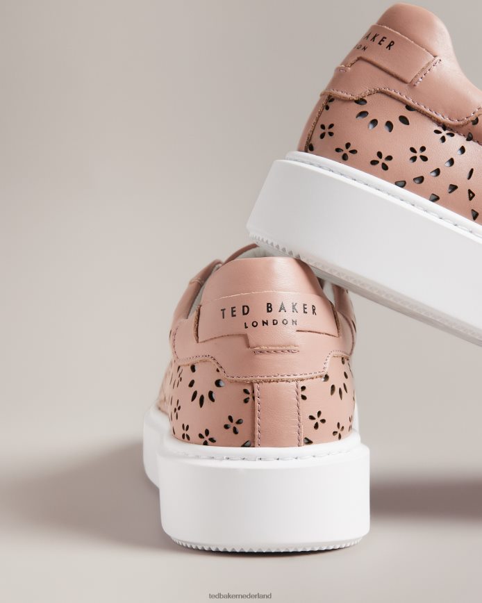 Ted Baker cwisp lasergesneden platformschoenen donker roze schoenen vrouwen 6R02N884
