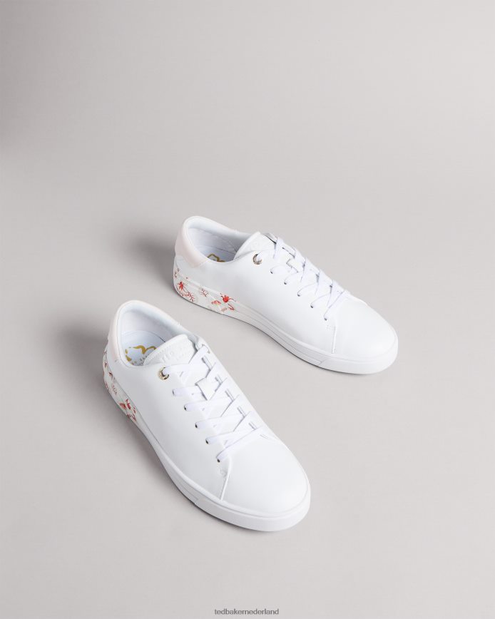 Ted Baker urbana retro flood nachtelijke trainer wit schoenen vrouwen 6R02N938