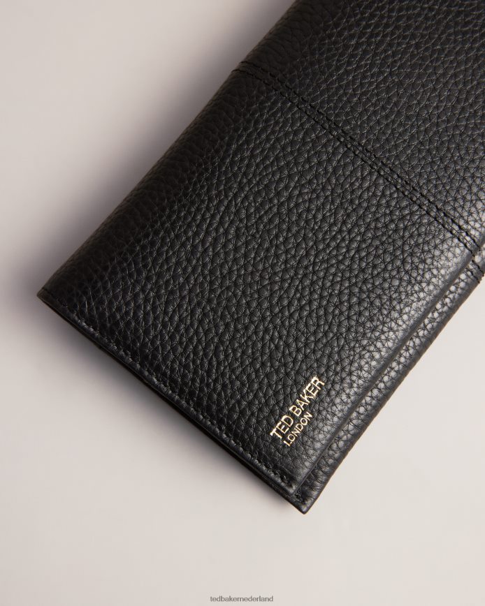 Ted Baker Nishi leren clutch zwart Tassen vrouwen 6R02N687