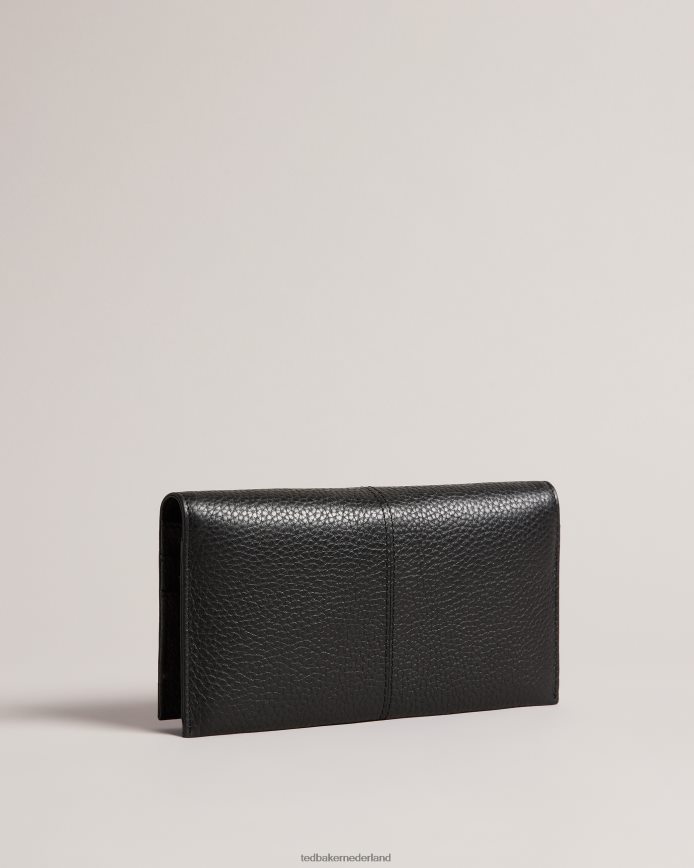 Ted Baker Nishi leren clutch zwart Tassen vrouwen 6R02N687