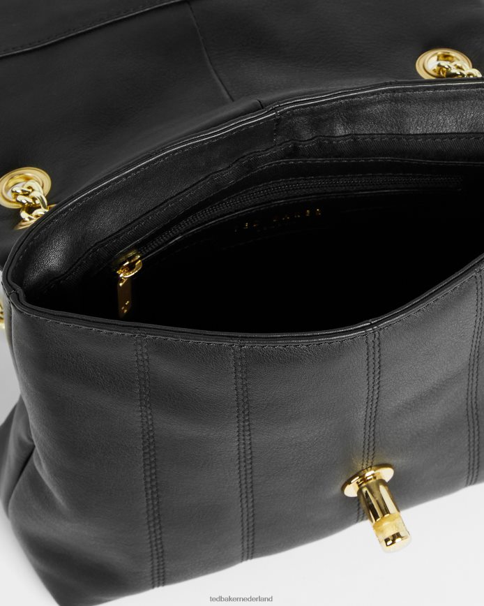 Ted Baker Ayalina leren gewatteerde mini-crossbodytas zwart Tassen vrouwen 6R02N750