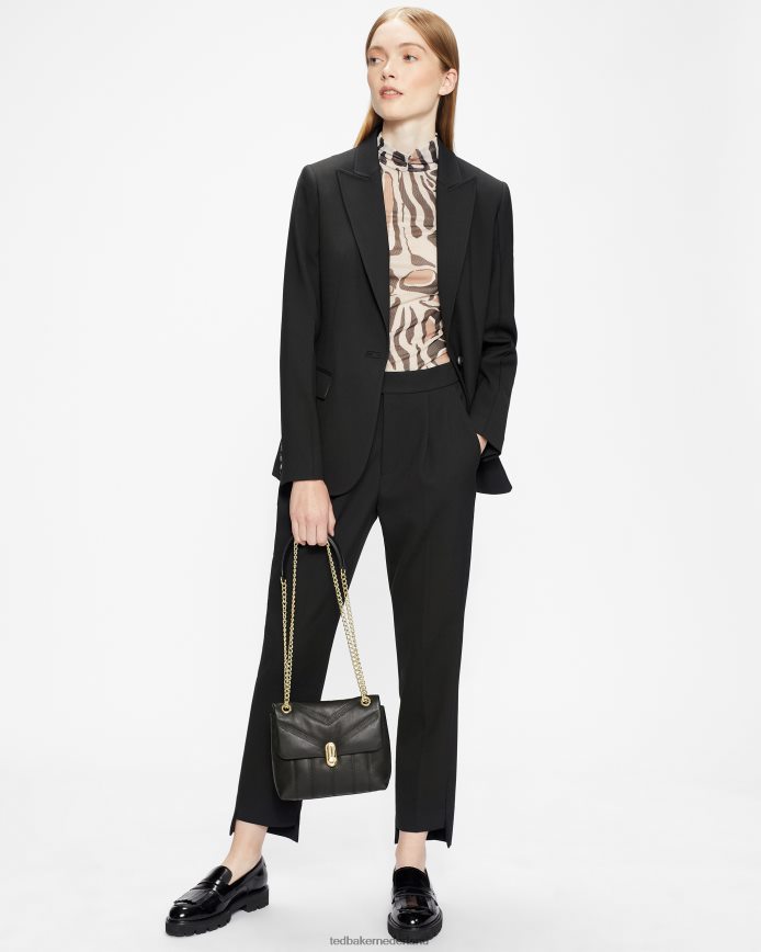 Ted Baker Ayalina leren gewatteerde mini-crossbodytas zwart Tassen vrouwen 6R02N750