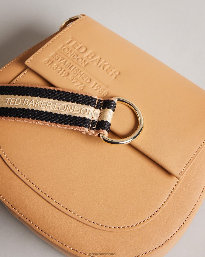 Ted Baker Crossbodytas met geweven webbing-logo van het Darcell-merk kameel Tassen vrouwen 6R02N710