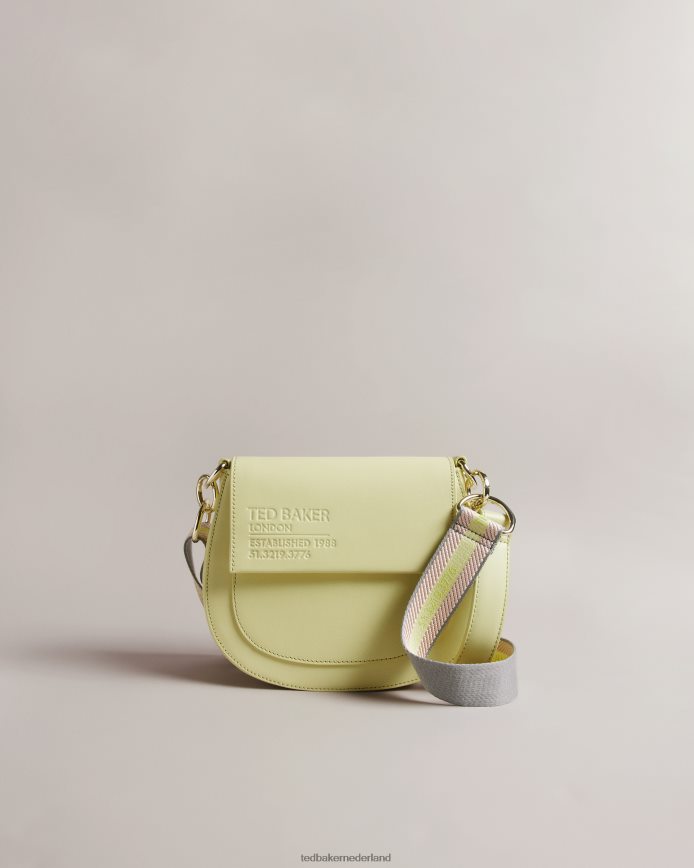 Ted Baker Crossbodytas met geweven webbing-logo van het Darcell-merk lichtgroen Tassen vrouwen 6R02N706