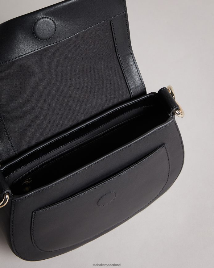 Ted Baker Crossbodytas met geweven webbing-logo van het Darcell-merk zwart Tassen vrouwen 6R02N664