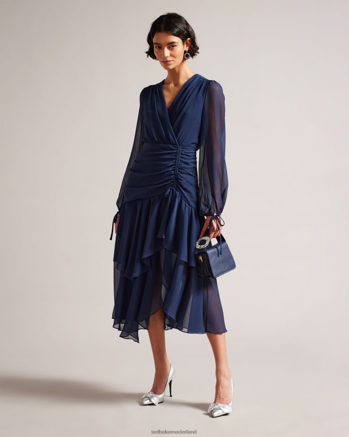 Ted Baker Emie crossbodytas met juweeldetail donkerblauw Tassen vrouwen 6R02N794