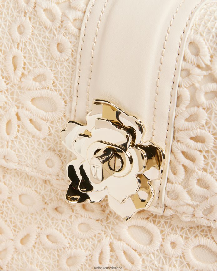 Ted Baker Floreti magnolia kanten crossbodytas ivoor Tassen vrouwen 6R02N800