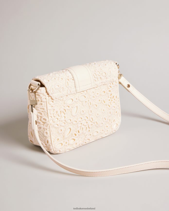 Ted Baker Floreti magnolia kanten crossbodytas ivoor Tassen vrouwen 6R02N800