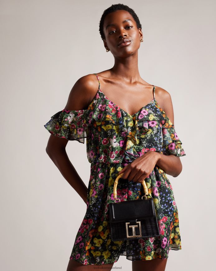 Ted Baker Jaylisa crossbodytas met handvat aan de bovenkant zwart Tassen vrouwen 6R02N743